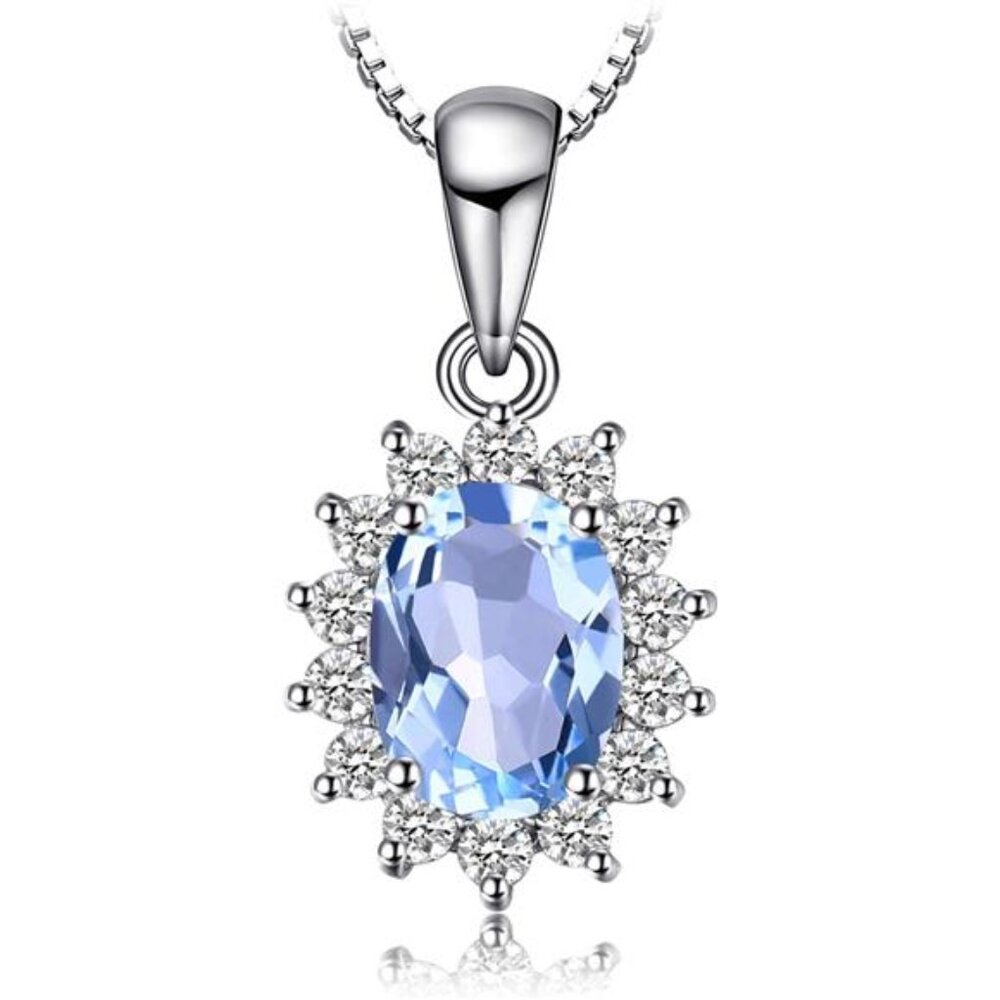 Princess Diana Kate Middleton Natural Amethyst Citrine Garnet Peridot Topaz